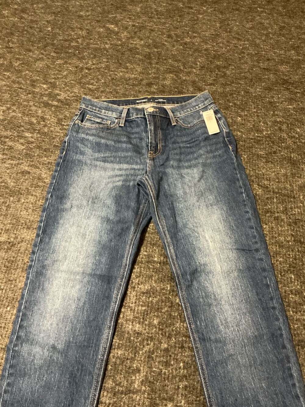 Old Navy Mid-Rise Wow Boyfriend Jeans Womens Size 4 Regular Blue Denim